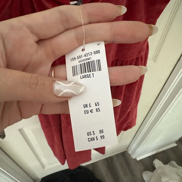 Abercrombie velvet by bubble hem mini dress NWT - Picture 6 of 6